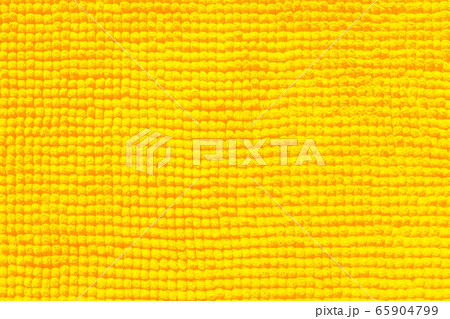 yellow towel close-up fabric and texture 65904799