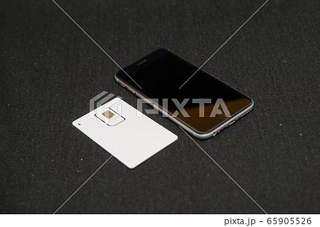 Im Simカード Simフリー 携帯電話 マイクロsim モバイル スマホ スマートフォンの写真素材