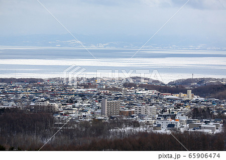 北海道 冬 網走流氷館からの眺め 北海道 冬 網走流氷館からの眺め 65906474