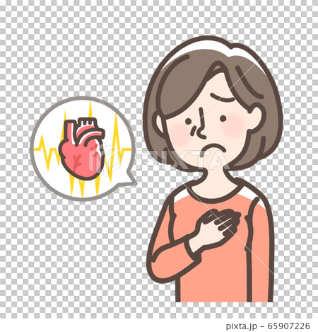 心臓を心配する女性 65907226