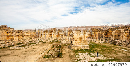 Ancient ruined walls and columns of Grand Court of Ancient ruined walls and columns of Grand Court of 65907979