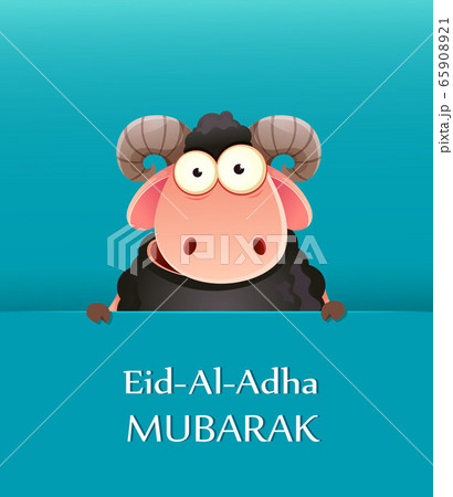 Eid al-Adha Mubarak greeting card 65908921