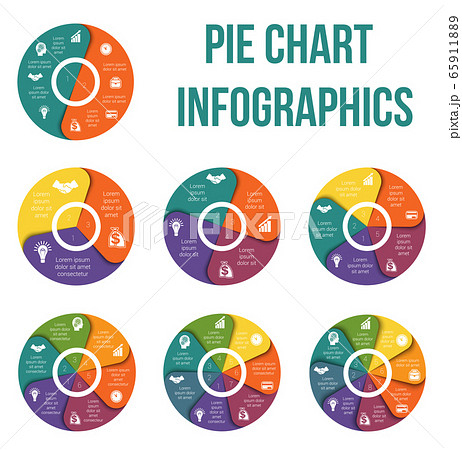 Pie chart diagram data Elements For Template 65911889