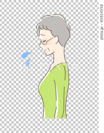 Side profile of a sad woman Side profile of a sad woman 65914558