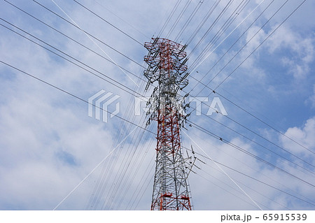 高圧送電用鉄塔 65915539