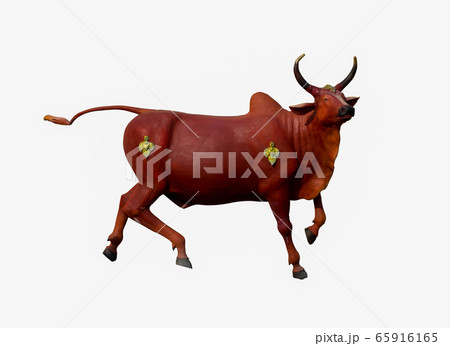 Himmapan animal sculpture on white background. Himmapan animal sculpture on white background. 65916165