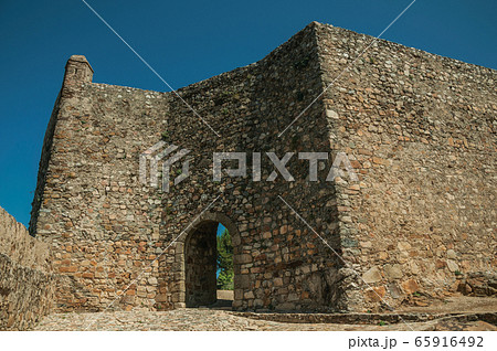 Arched gateway in the stone internal wall at the Marvao Castle Arched gateway in the stone internal wall at the Marvao Castle 65916492