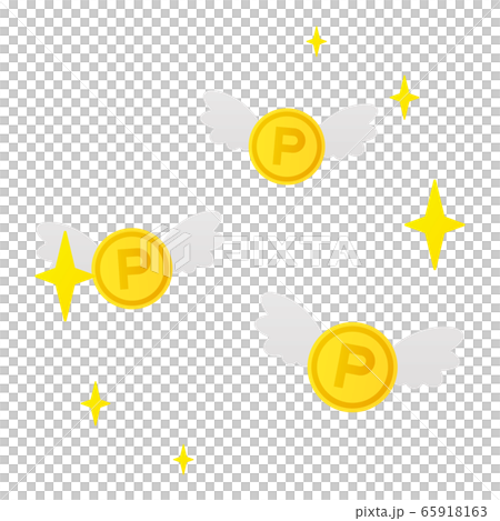飛ぶポイントコイン 65918163