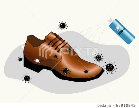 Alcohol spray bottle. Cleaning shoes from 65918845