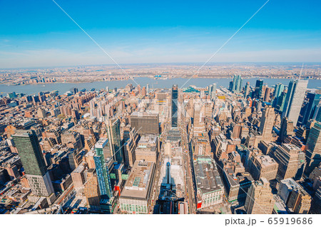 view to New York City from Empire State Building 65919686