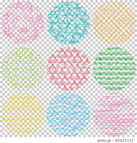 ポップ カラフル 円 北欧風 ポップ カラフル 円 北欧風 65925152