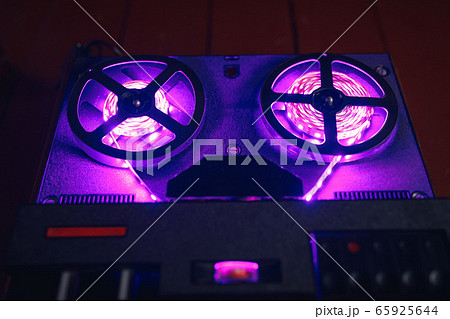 reel to reel audio tape recorder with purple led reel to reel audio tape recorder with purple led 65925644