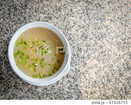 Mush morning breakfast on table mush with soup Mush morning breakfast on table mush with soup 65926755