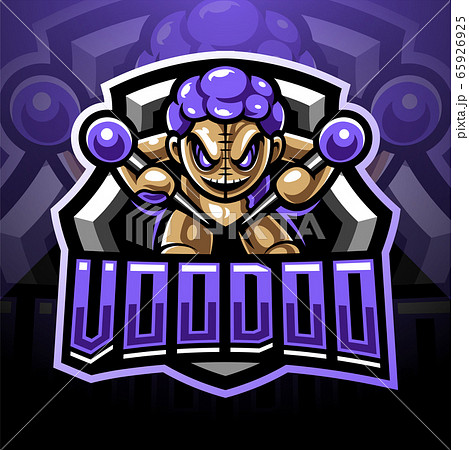Voodoo esport mascot logo design 65926925