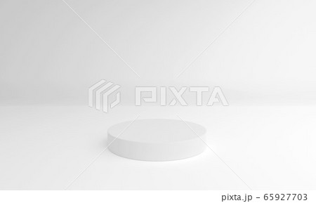 白い台3DCG画像 白い台3DCG画像 65927703