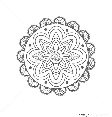 Mandala. Floral pattern 65928287