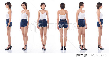 Fashion Asian Woman Tan skin profiling difference 65928752