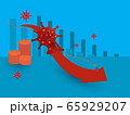 COVID-19 impact and financial crisis concept. 65929207