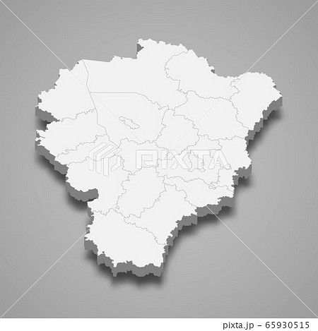 3d map region of Russia Template for your design 65930515