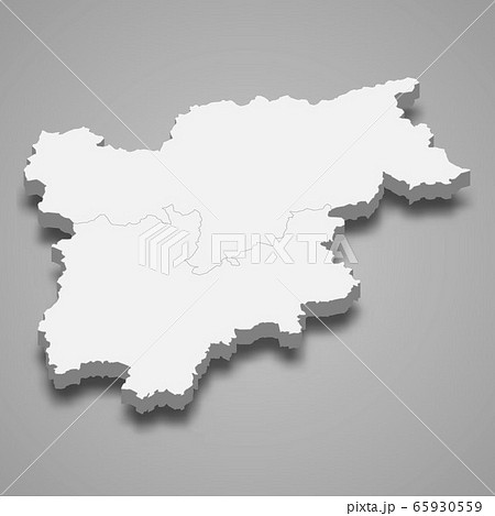 3d map region of Italy Template for your design 65930559