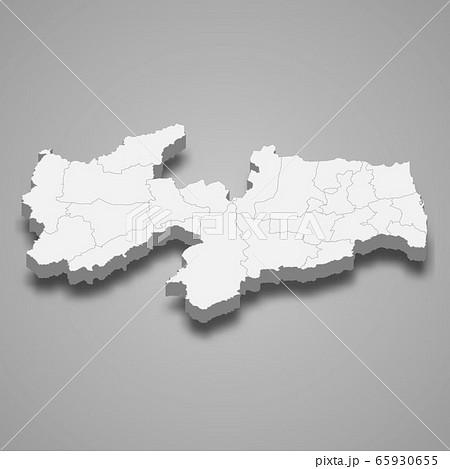 3d map state of Brazil Template for your design 65930655