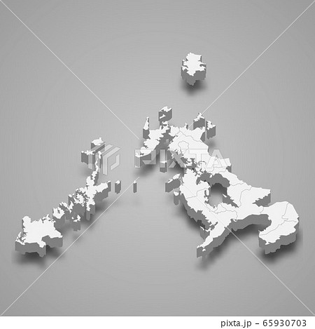 3d map prefecture of Japan Template for your 65930703