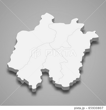 3d map region of South Korea Template for your 65930807