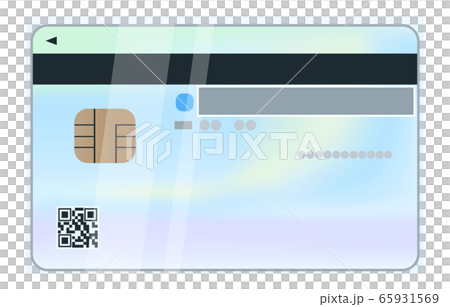 マイナンバーカードの裏面のイラスト、目隠しケース付き マイナンバーカードの裏面のイラスト、目隠しケース付き 65931569