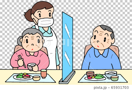 Infection control during meals at nursing homes 65931703