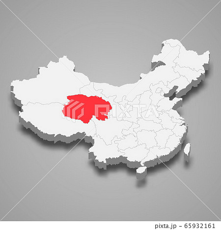 province location within China 3d map Template for 65932161