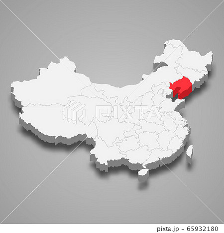 province location within China 3d map Template for province location within China 3d map Template for 65932180