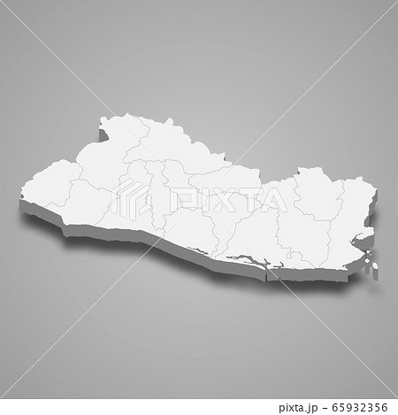 3d map with borders Template for your design 65932356