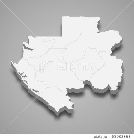 3d map with borders of regions Template for your 3d map with borders of regions Template for your 65932363