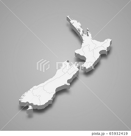 3d map with borders Template for your design 65932419