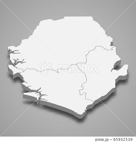 3d map with borders of regions Template for your 65932539