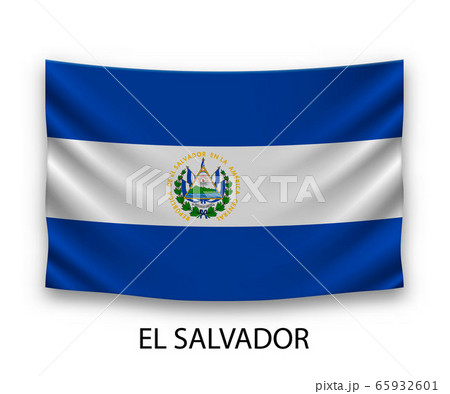 Hanging silk flag Template for your design 65932601