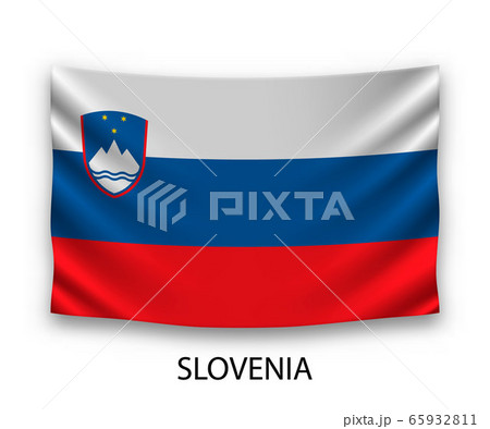 Hanging silk flag Template for your design Hanging silk flag Template for your design 65932811