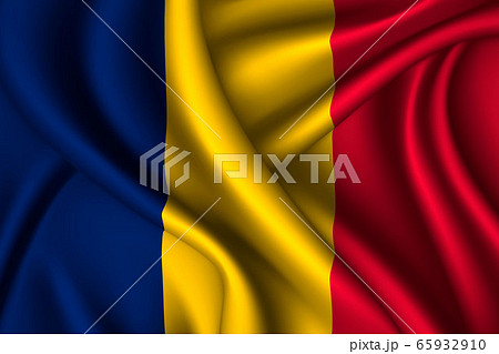 national flag of silk. Template for your design 65932910