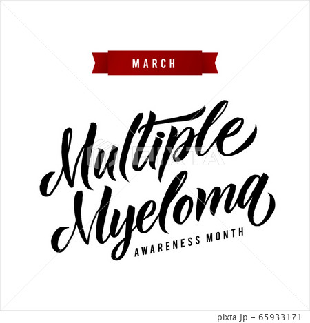 Burgundy ribbon in lady hands, multiple myeloma syndrome awareness,  healthcare Stock Photo