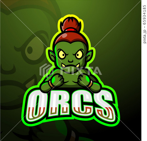 Orcs mascot esport logo design 65934185