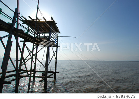 有明海の伝統漁法くもで網漁 65934675