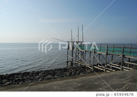 有明海の伝統漁法くもで網漁 有明海の伝統漁法くもで網漁 65934676