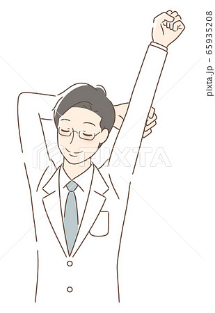 ストレッチする男性 65935208
