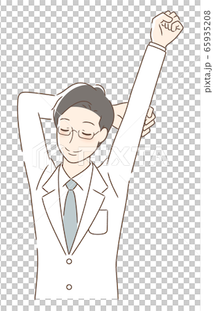 ストレッチする男性 65935208