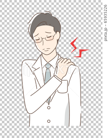 A man suffering from stiff shoulders 65935226