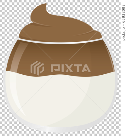 ダルゴナコーヒー　イラスト　ベクター 65938095
