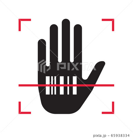 Scanning the barcode of a person located on the 65938334