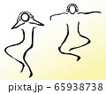 音楽　聞く　ダンス　線画　ベクター 65938738