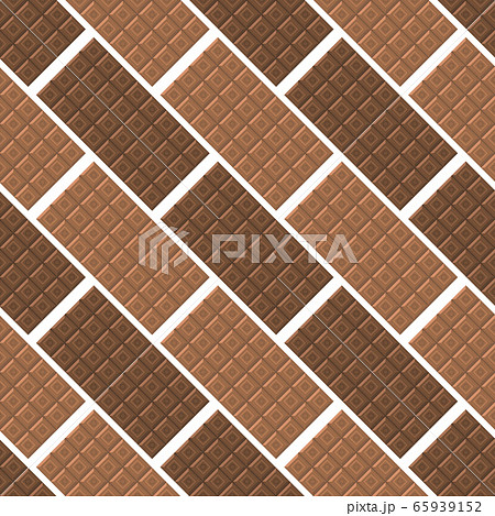Milk Brown Chocolate Bar Seamless Pattern. Sweet Food 65939152