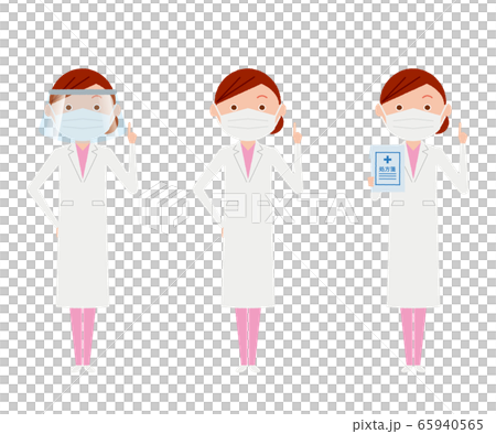 マスク フェイスシールド 医者 女 イラスト マスク フェイスシールド 医者 女 イラスト 65940565